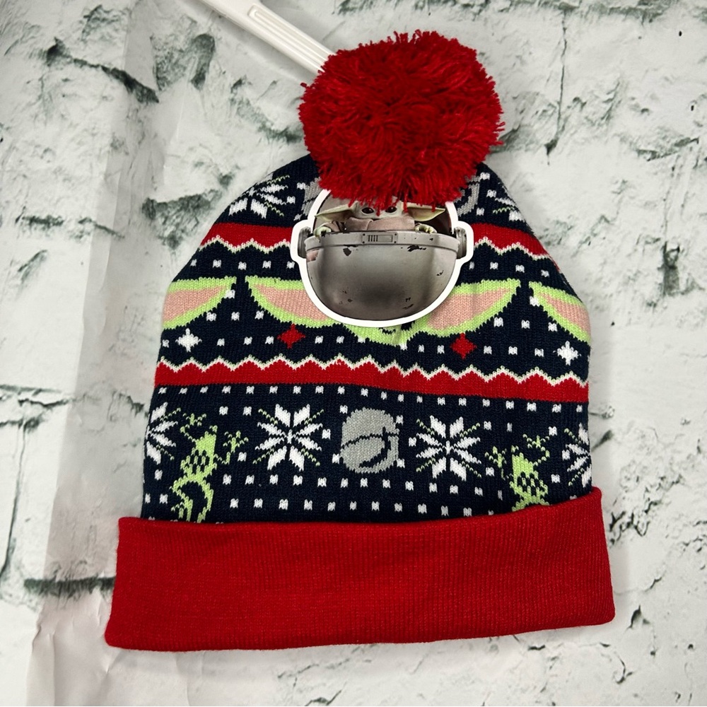 Star Wars Grogu Beanie With Pom Pom